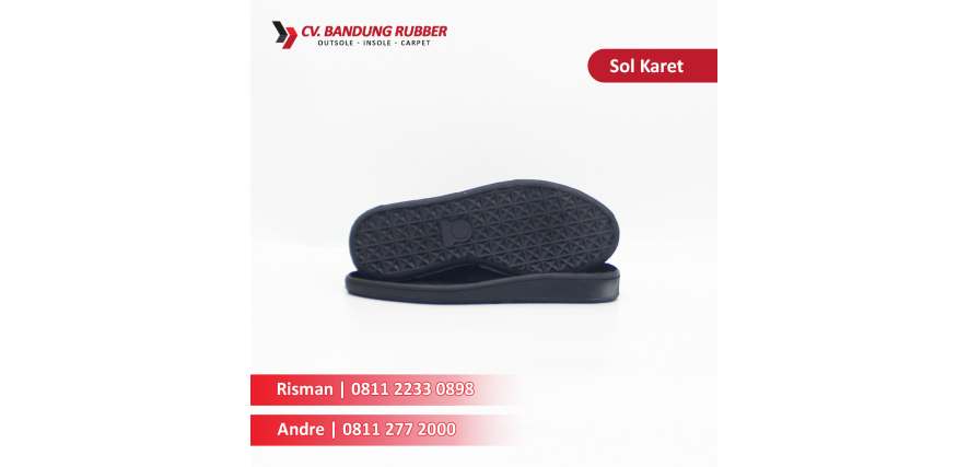 Ciri Standar Kualitas Sol Sandal Karet di Bandung